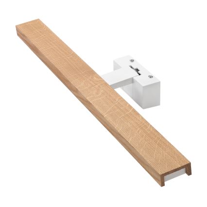 Brilagi - Éclairage LED pour miroir de salle de bains 3-en-1 WOODY MIRROR LED/12W/230V 60 cm IP44 blanc/chêne