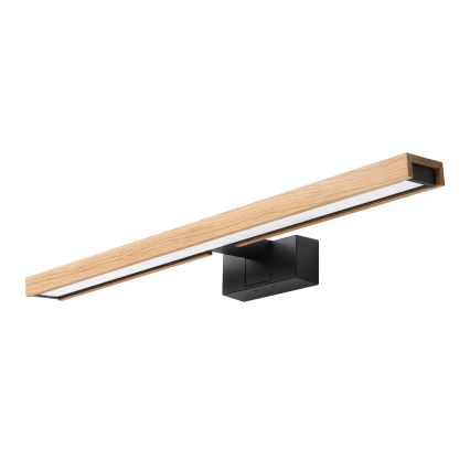 Brilagi - Éclairage LED pour miroir de salle de bains 3-en-1 WOODY MIRROR LED/12W/230V 60 cm IP44 noir/chêne