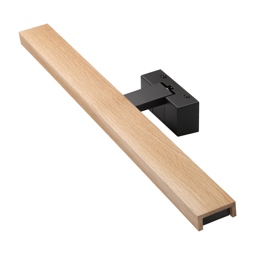 Brilagi - Éclairage LED pour miroir de salle de bains 3-en-1 WOODY MIRROR LED/12W/230V 60 cm IP44 noir/chêne