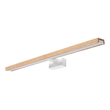 Brilagi - Éclairage LED 3-en-1 pour miroir de salle de bains WOODY MIRROR LED/15W/230V 80 cm IP44 blanc/chêne