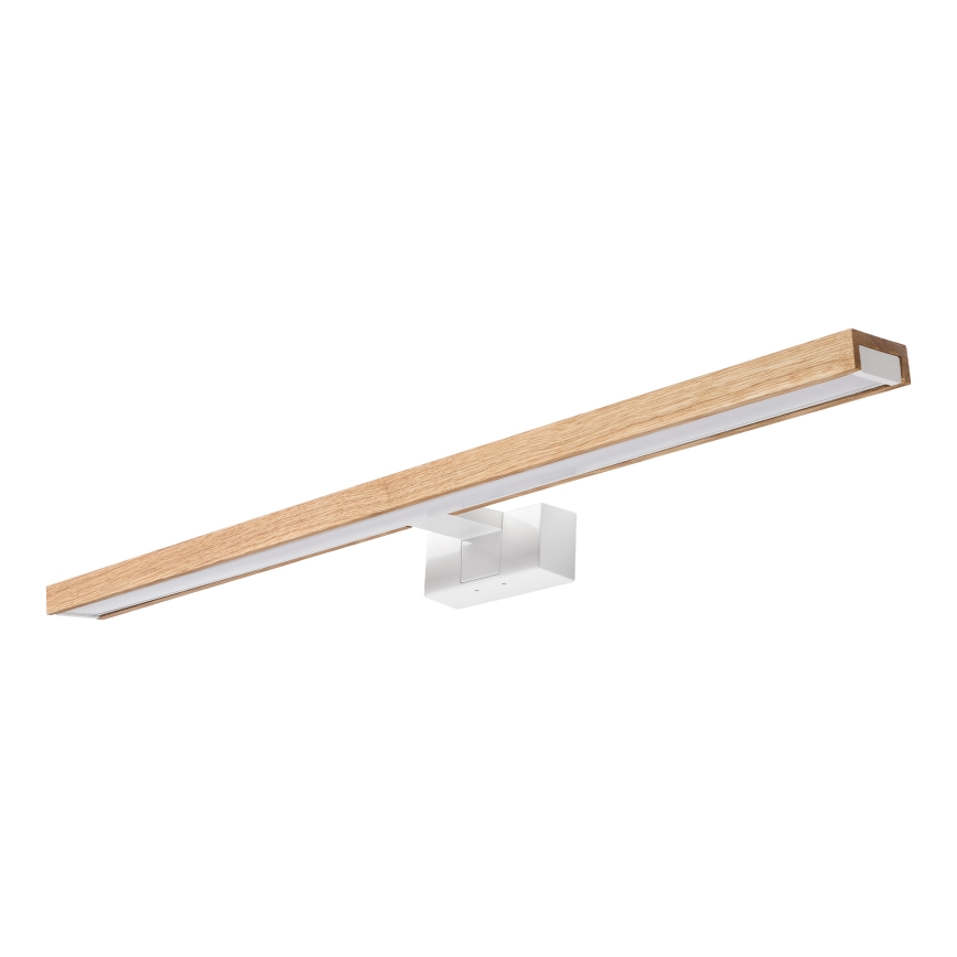 Brilagi - Éclairage LED 3-en-1 pour miroir de salle de bains WOODY MIRROR LED/15W/230V 80 cm IP44 blanc/chêne
