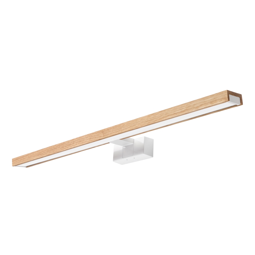 Brilagi - Éclairage LED 3-en-1 pour miroir de salle de bains WOODY MIRROR LED/15W/230V 80 cm IP44 blanc/chêne