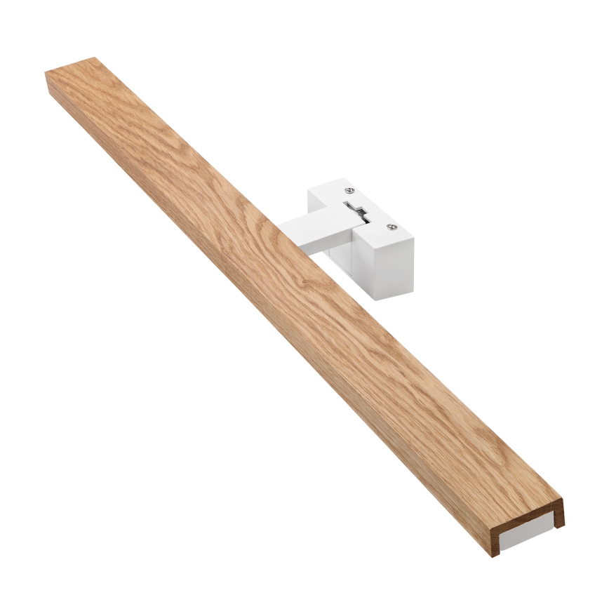 Brilagi - Éclairage LED 3-en-1 pour miroir de salle de bains WOODY MIRROR LED/15W/230V 80 cm IP44 blanc/chêne