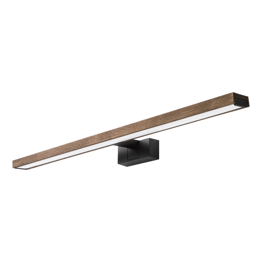 Brilagi - Éclairage miroir LED 3 en 1 WOODY MIRROR LED/15W/230V 80 cm IP44 noir/chêne-noix