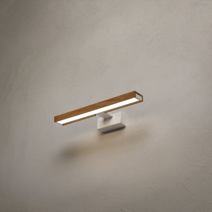 Brilagi - Éclairage LED 3-en-1 pour miroir de salle de bains WOODY MIRROR LED/8W/230V 40 cm IP44 blanc/chêne