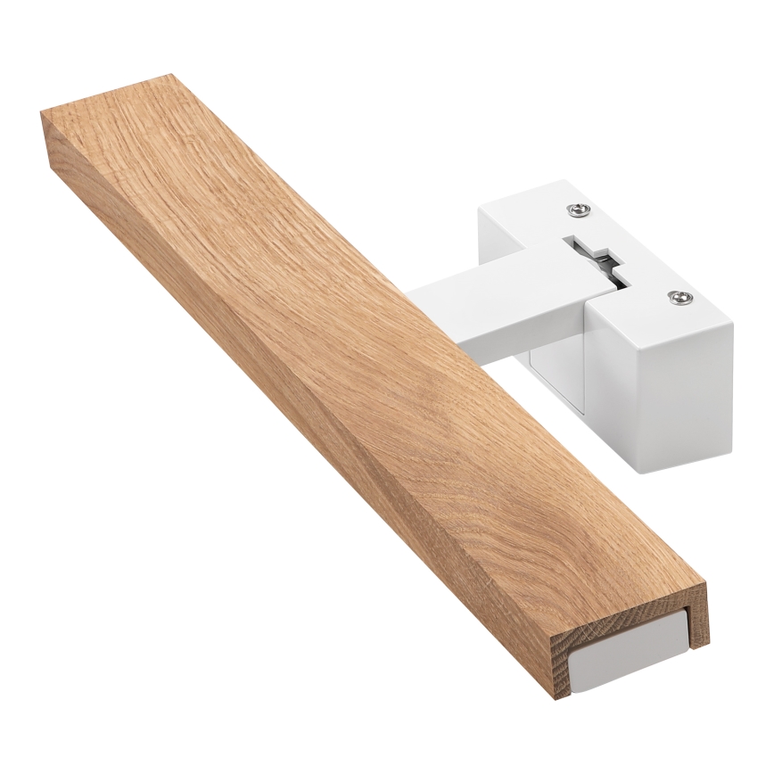Brilagi - Éclairage LED 3-en-1 pour miroir de salle de bains WOODY MIRROR LED/8W/230V 40 cm IP44 blanc/chêne