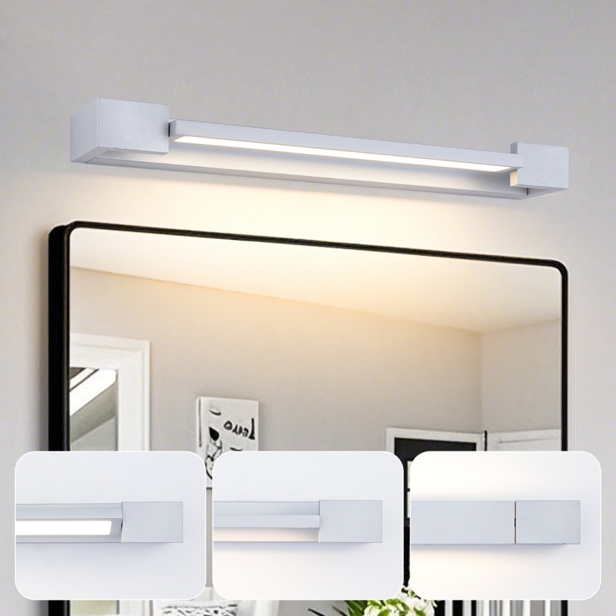 Brilagi - Éclairage LED pour miroir de salle de bains AQUA LINE LED / 12 W / 230 V / 45 cm / IP44 / chrome mat / IRC 90