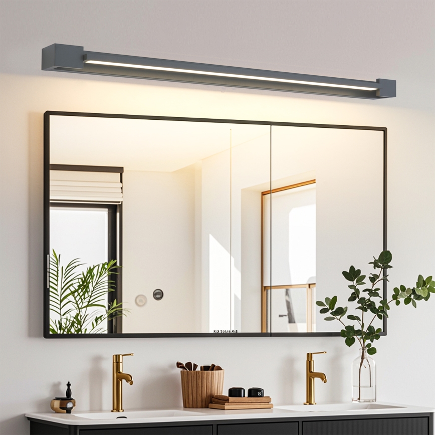 Brilagi - Éclairage LED pour miroir de salle de bains AQUA LINE LED/24W/230V 90 cm IP44 anthracite IRC 90