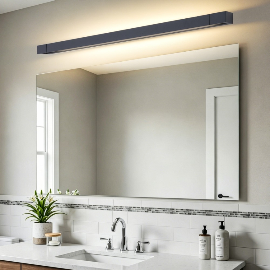 BRILAGI - Éclairage LED pour miroir de salle de bains AQUA LINE LED/28W/230V 100 cm IP44 noir IRC 90