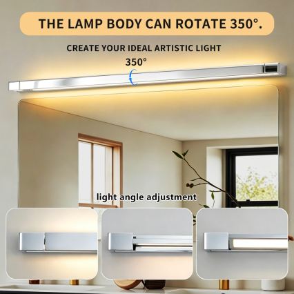 BRILAGI - Éclairage LED pour miroir de salle de bains AQUA LINE LED/36W/230V 120 cm IP44 chrome brillant IRC 90