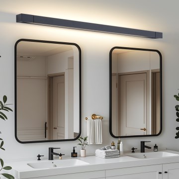 Brilagi - Éclairage LED pour miroir de salle de bains AQUA LINE LED/36W/230V 120 cm IP44 noir CRI 90