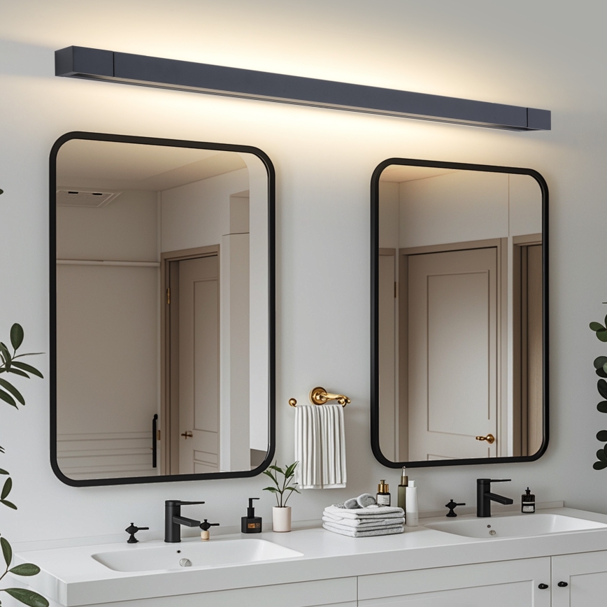 Brilagi - Éclairage LED pour miroir de salle de bains AQUA LINE LED/36W/230V 120 cm IP44 noir