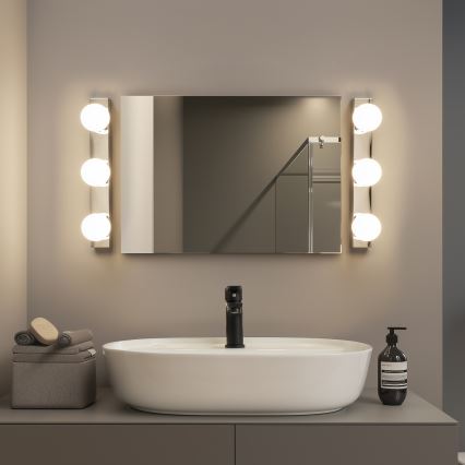 Brilagi - Éclairage LED pour miroir de salle de bains HOLLYWOOD 3xLED/3W/230V 39 cm IP44 chrome brillant