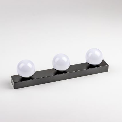 Brilagi - Éclairage LED pour miroir de salle de bains HOLLYWOOD 3xLED/3W/230V 39 cm IP44 noir