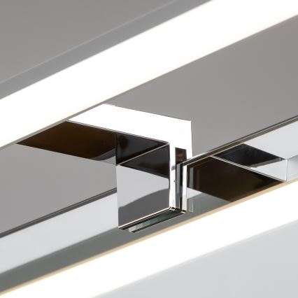 Brilagi - Éclairage miroir LED 3-en-1 pour salle de bains VESTRA LED/12W/230V 60 cm IP44 chrome brillant