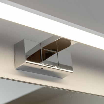 Brilagi - Éclairage miroir LED 3-en-1 pour salle de bains VESTRA LED/12W/230V 60 cm IP44 chrome brillant