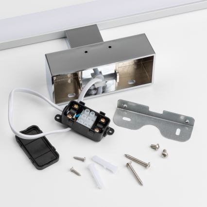 Brilagi - Éclairage LED 3 en 1 pour miroir de salle de bains VESTRA LED/6W/230V 30 cm IP44 chrome brillant