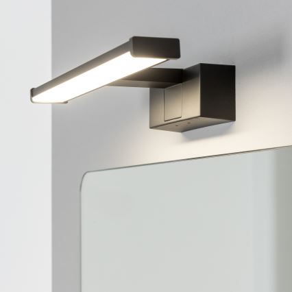 Brilagi - Éclairage LED 3 en 1 pour miroir de salle de bains VESTRA LED/6W/230V 30 cm IP44 noir