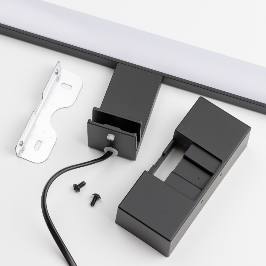 Brilagi - Éclairage LED 3 en 1 pour miroir de salle de bains VESTRA LED/6W/230V 30 cm IP44 noir