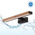 Brilagi - Éclairage LED pour miroir de salle de bains WOODY MIRROR 3 en 1 LED/8W/230V 40 cm IP44 noir/chêne