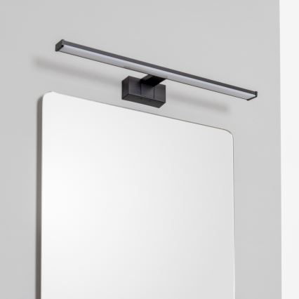 Brilagi - Éclairage LED 3-en-1 pour miroir de salle de bains VESTRA LED/12W/230V 60 cm IP44 noir