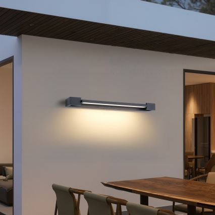Brilagi - Éclairage LED pour miroir de salle de bains AQUA LINE, 18 W / 230 V, 60 cm, IP44, anthracite, IRC 90
