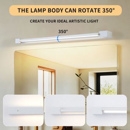 BRILAGI - Éclairage miroir LED pour salle de bains AQUA LINE LED/20W/230V 80 cm IP44 blanc IRC 90