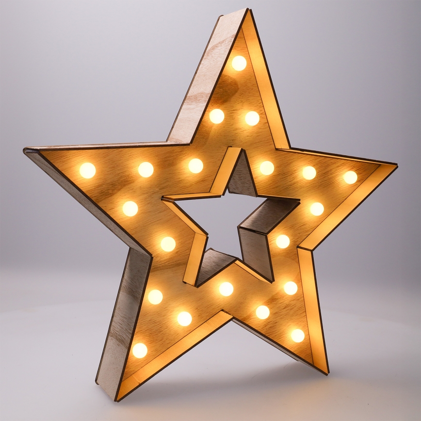 Brilagi - Étoile de Noël LED, 2x piles AA