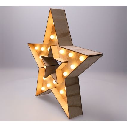 Brilagi - Étoile de Noël LED, 2x piles AA