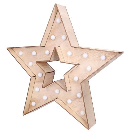 Brilagi - Étoile de Noël LED, 2x piles AA