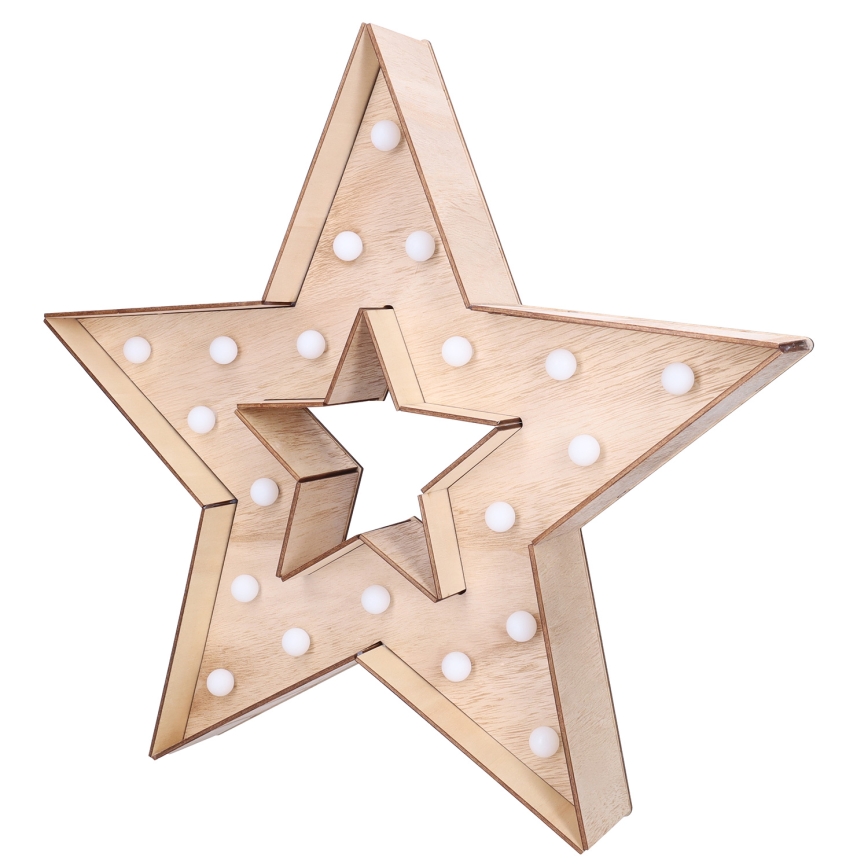 Brilagi - Étoile de Noël LED, 2x piles AA