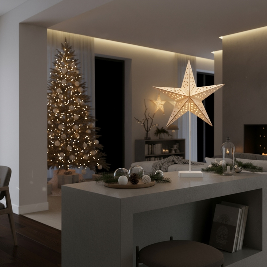 Brilagi - Étoile de Noël LED, 62x40 cm, alimentée par 3xAA