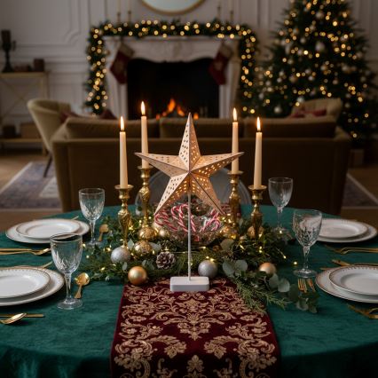 Brilagi - Étoile de Noël LED, 62x40 cm, alimentée par 3xAA