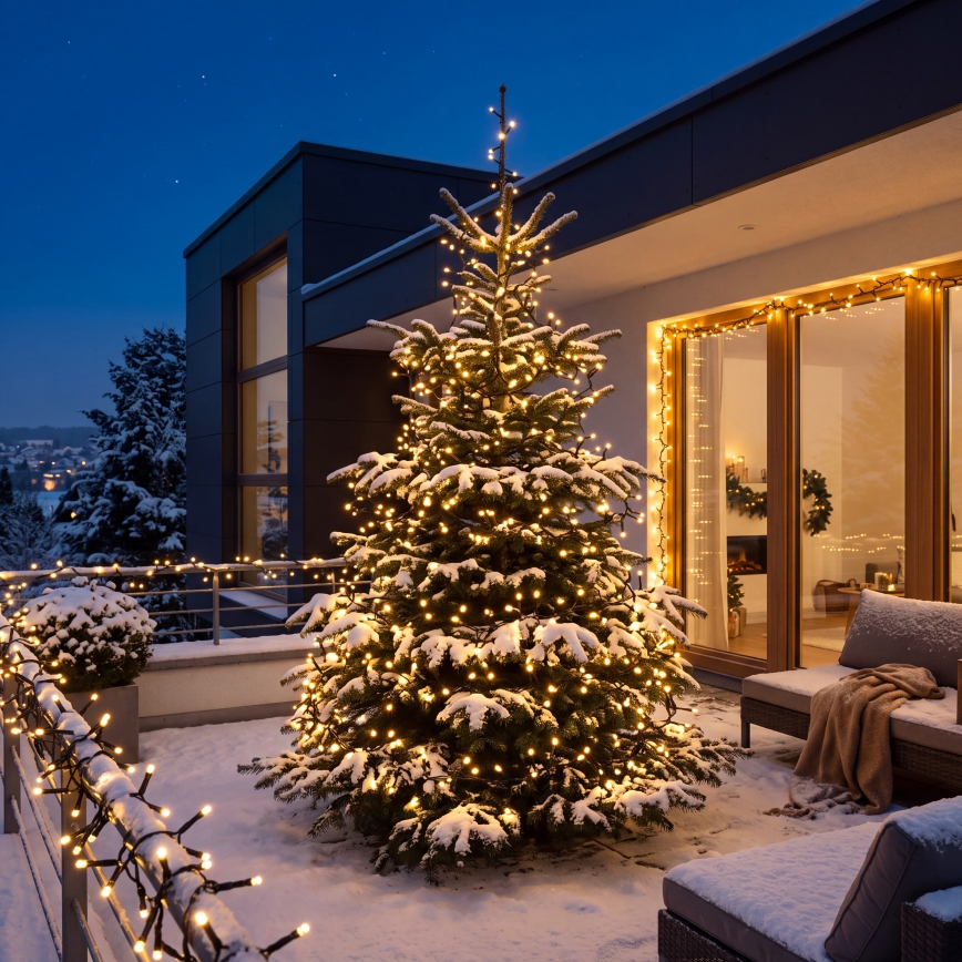BRILAGI - Guirlande de Noël LED d'extérieur 180xLED 8 m IP44 blanc chaud