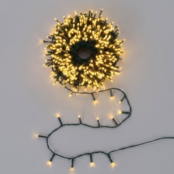 BRILAGI - Guirlande de Noël LED d'extérieur 200 LED/3xAA/8 fonctions 10,3 m IP44 blanc chaud