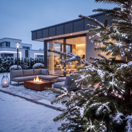 BRILAGI - Guirlande de Noël LED d'extérieur 300xLED 7m IP44 blanc froid effet feu d'artifice