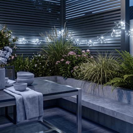 BRILAGI - Guirlande de Noël LED d'extérieur 300xLED 7m IP44 blanc froid effet feu d'artifice