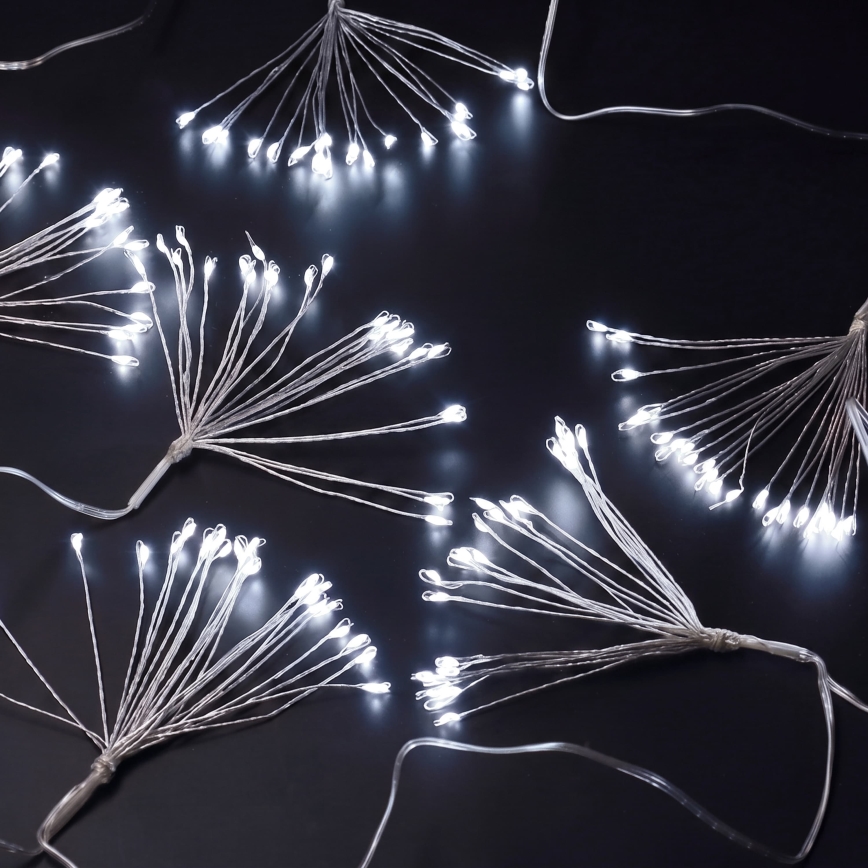 BRILAGI - Guirlande de Noël LED d'extérieur 300xLED 7m IP44 blanc froid effet feu d'artifice