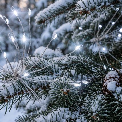 BRILAGI - Guirlande de Noël LED d'extérieur 300xLED 7m IP44 blanc froid effet feu d'artifice