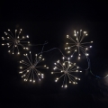 Brilagi - Guirlande de Noël LED extérieure 150 LED 5 m IP44, blanc froid, effet feu d