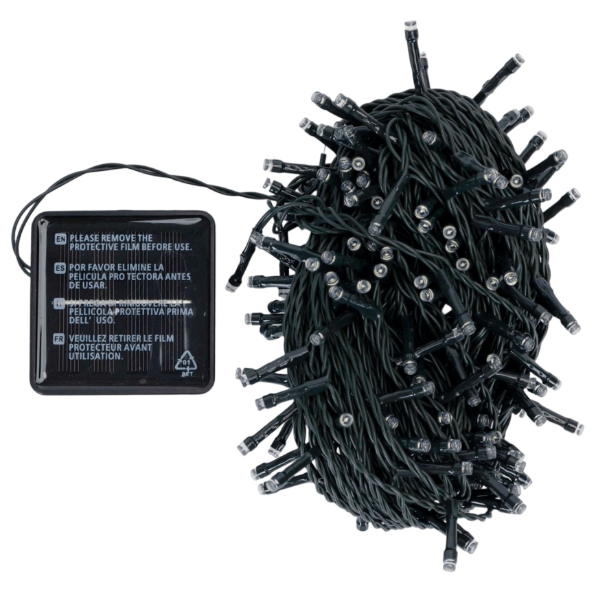 BRILAGI - Guirlande solaire de Noël 200 LED/8 fonctions 22m 800 mAh IP65 blanc froid