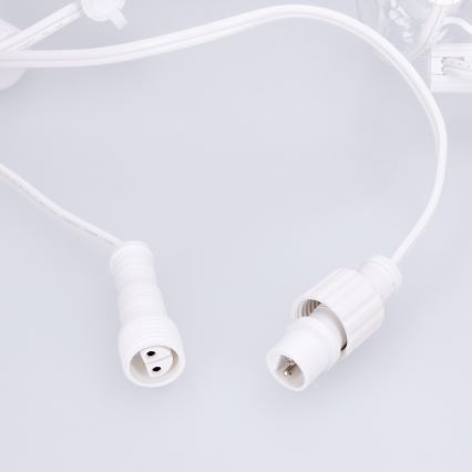 BRILAGI - LED guirlande décorative d'extérieur GIRLANDA 10xE12/0,6W/230V 8m blanc IP44 blanc chaud
