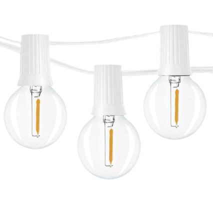 Brilagi - Guirlande lumineuse LED décorative d'extérieur GIRLANDA 25xE12/0,8W/230V 20m blanche IP44 blanc chaud