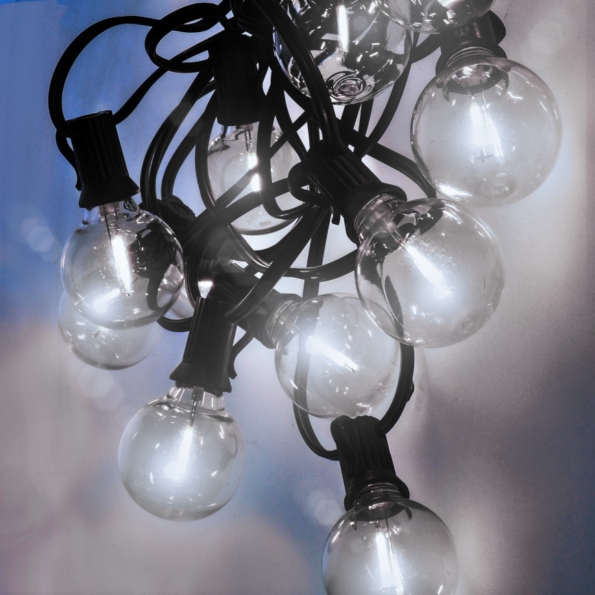 Brilagi - Guirlande LED décorative d'extérieur GIRLANDA 25xE12/0,8W/24V 20m IP44 blanc froid
