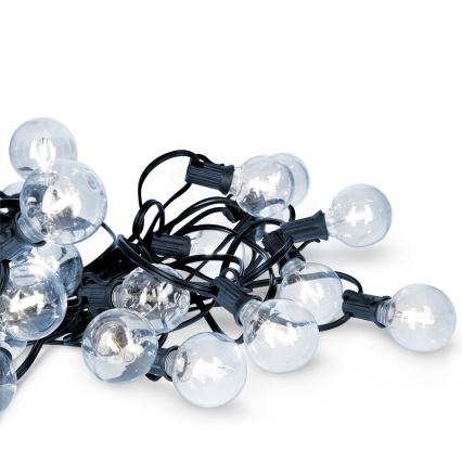 Brilagi - Guirlande LED décorative d'extérieur GIRLANDA 25xE12/0,8W/24V 20m IP44 blanc froid
