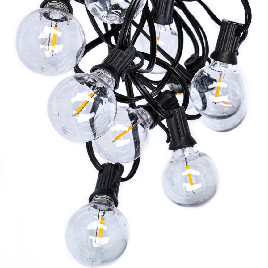 Brilagi - Guirlande LED décorative d'extérieur GIRLANDA 25xE12/0,8W/24V 20m IP44 blanc froid