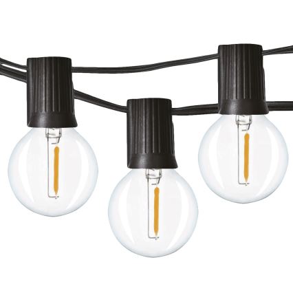 Brilagi - Guirlande LED décorative d'extérieur GIRLANDA 25xE12/0,8W/24V 20m IP44 blanc froid