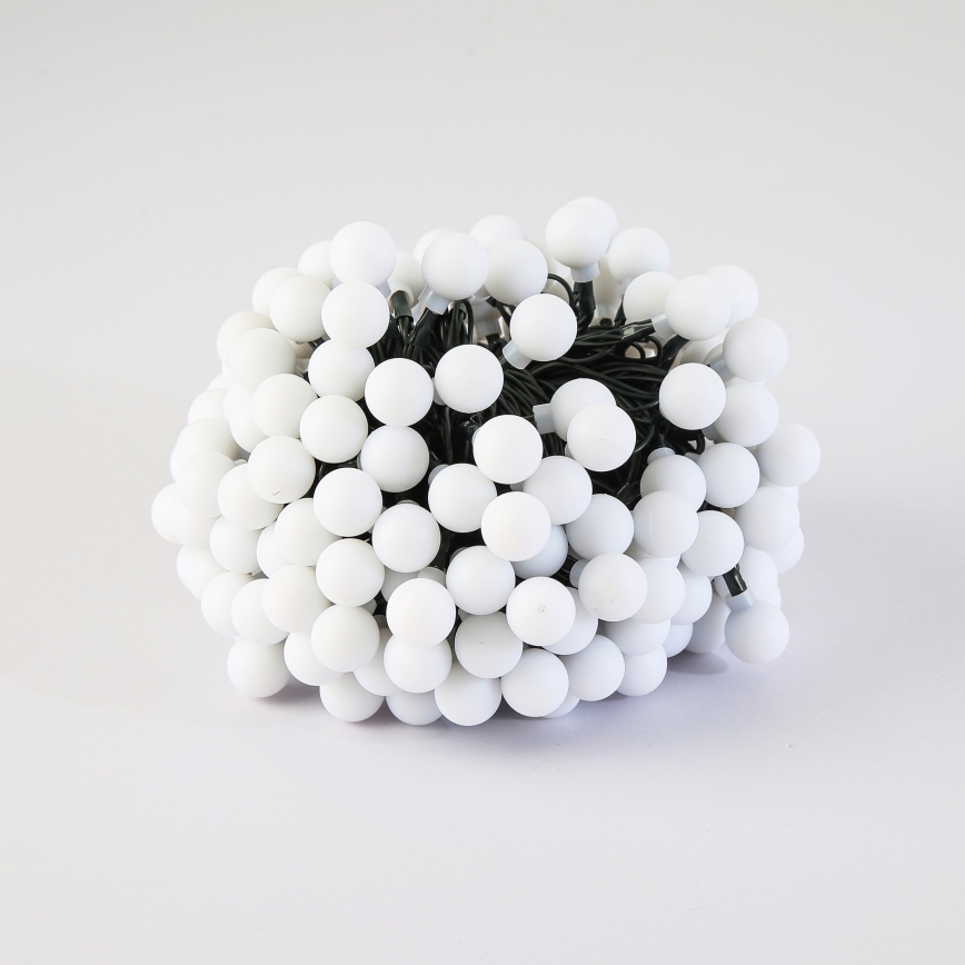 BRILAGI - Guirlande solaire décorative LED BUBBLE 200xLED/8 fonctions 20m IP65 blanc chaud 800 mAh