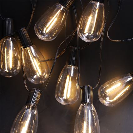 Brilagi - Guirlande LED d'extérieur 10xLED/3xAA 3,2 m IP44 blanc chaud