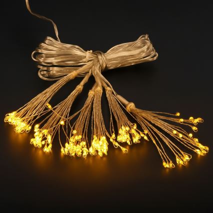 Brilagi - Guirlande LED d'extérieur 150 LED 5 m IP44 blanc chaud effet feu d'artifice